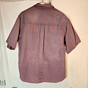 TravelSmith Adventure Gear Men’s M Plum Short Sleeve Travel Shirt Hong Kong